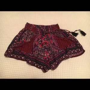 Printed cotton shorts